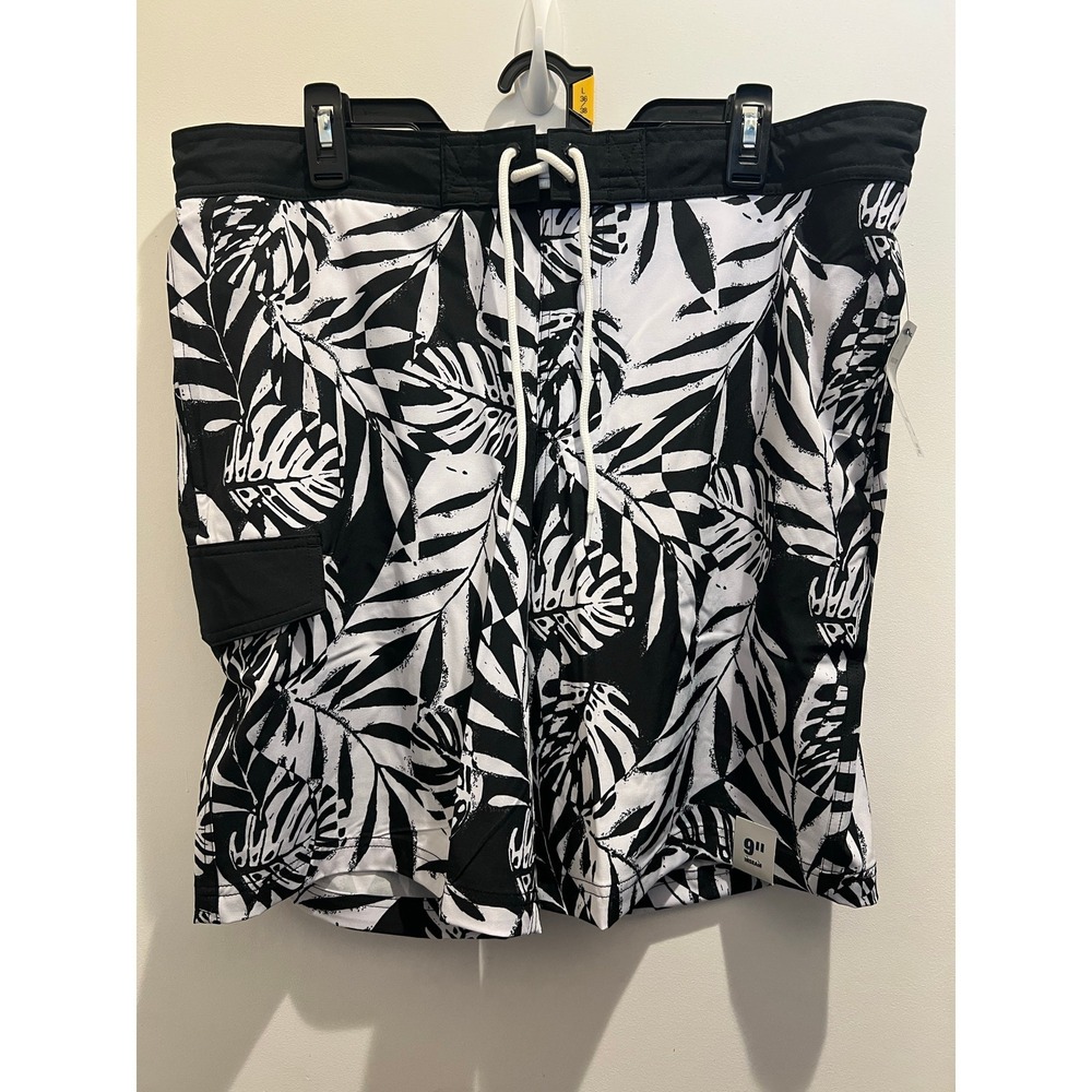 George Men's & Big Men's Cargo E-Board Stretch Trunks 9" Inseam, Size L